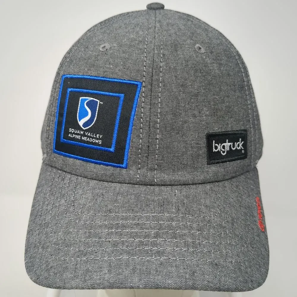 Bigtruck Snapback Gray One Size Squaw Valley Alpine Meadows Toyota Patch Hat